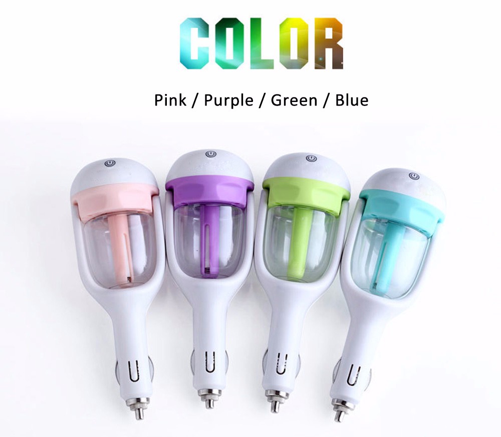 Car Aroma Diffuser 12V Steam Air Humidifier Mini Air Purifier Diffuser Portable Mist Maker Fogger