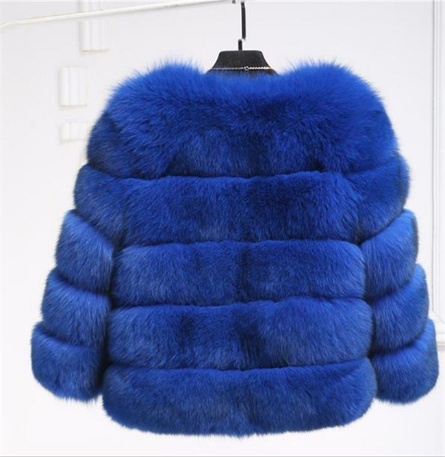 Women's Real Fox Fur Vest - Winter Warm Jacket Coat Waistcoat, Short, Multiple Colors, Fashion Slim Style B1