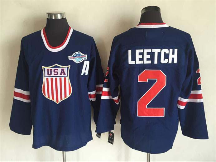 2014 Team USA Ice Hockey Jerseys #2 Brian Leetch Jerseys Blue Hockey Jerseys Embroidery Logo Mix Order
2014 Team USA Ice Hockey Jerseys #2 Brian Leetch Jerseys Blue Hockey Jerseys Embroidery Logo Mix Order