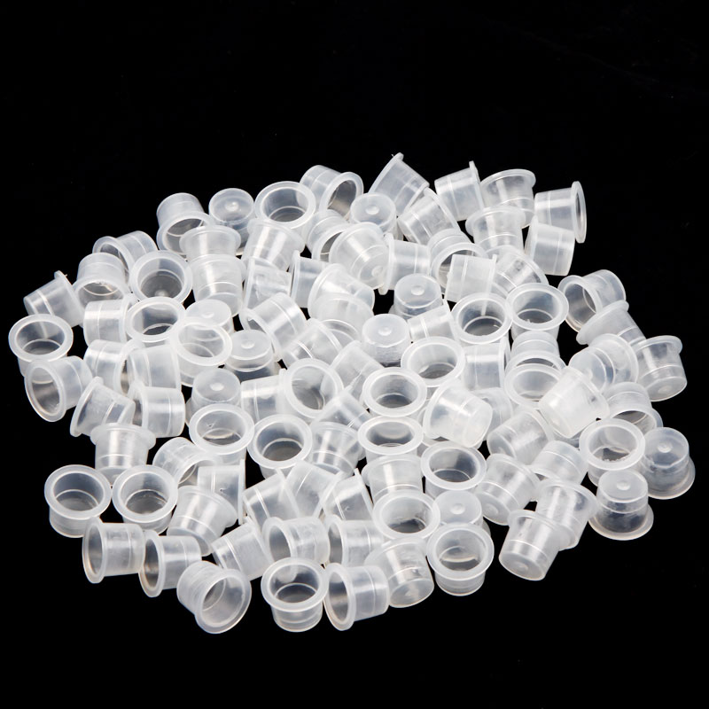 Tattoo Ink Cups 13MM Medium SizeSupply Professional Permanent Tattoo Accessory for Machine Plastic New 1000Pcs/lot