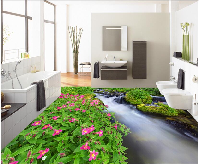 3d pvc flooring custom photo Waterproof floor wall sticker HD Stream Water Grass Flower home decor 3d wall murals wallpaper for living room, Green
3d pvc flooring custom photo Waterproof floor wall sticker HD Stream Water Grass Flower home decor 3d wall murals wallpaper for living room, Green