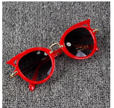 Fast ship Uv400 Vintage Kids Sunglasses Cat Eye Girls Children Sun glasses High Quality Glasses Brand Z260305