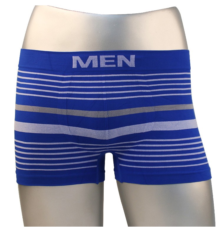 2017 Wholesale Polyester Brand Mens Boxer Shorts Man Stripe Seamless