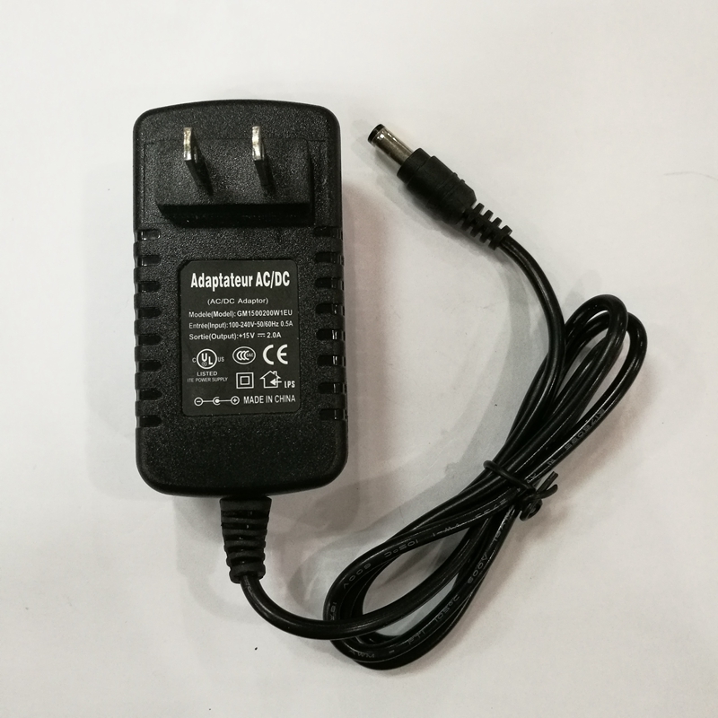 AC 100-240V Converter Adapter to DC 15V 2A 1A 5.5x2.1mm / 5.5x2.5mm Wall Home Charger EU US Plug 5.5*2.1mm / 5.5*2.5mm Power Supply Adapter
AC 100-240V Converter Adapter to DC 15V 2A 1A 5.5x2.1mm / 5.5x2.5mm Wall Home Charger EU US Plug 5.5*2.1mm / 5.5*2.5mm Power Supply Adapter