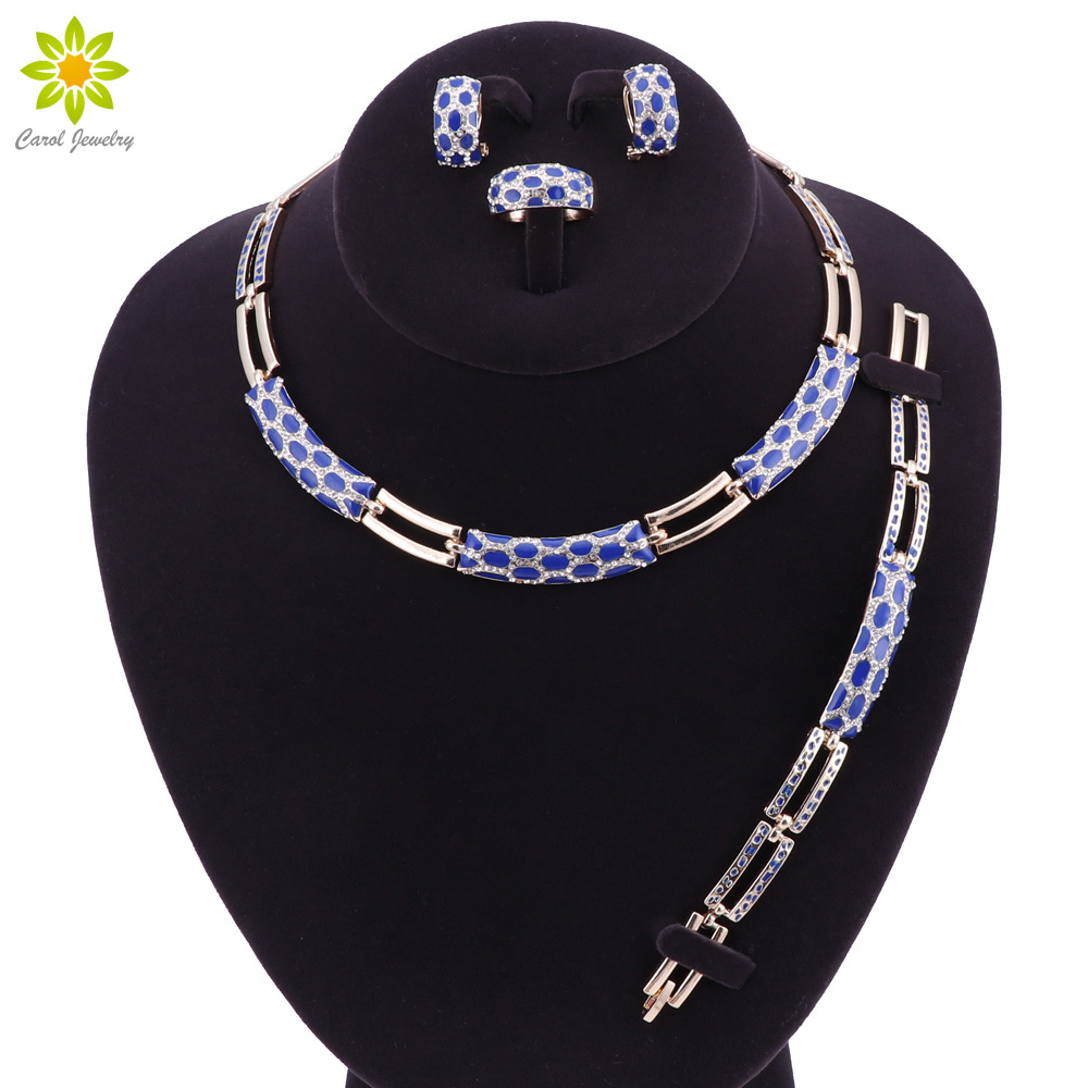 Fine Jewelry Sets Necklace Ring Bracelet Earrings Wedding Gold Plated For Women Crystal Maxi Dress Accessories 5Color
Fine Jewelry Sets Necklace Ring Bracelet Earrings Wedding Gold Plated For Women Crystal Maxi Dress Accessories 5Color