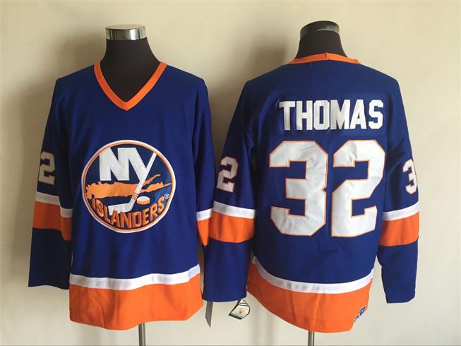 Top Quality ! Men New York Islanders Hockey Jerseys Cheap #32 Thomas Blue Retro Vintage CCM Authentic Stitched Jerseys Mix Order
Top Quality ! Men New York Islanders Hockey Jerseys Cheap #32 Thomas Blue Retro Vintage CCM Authentic Stitched Jerseys Mix Order