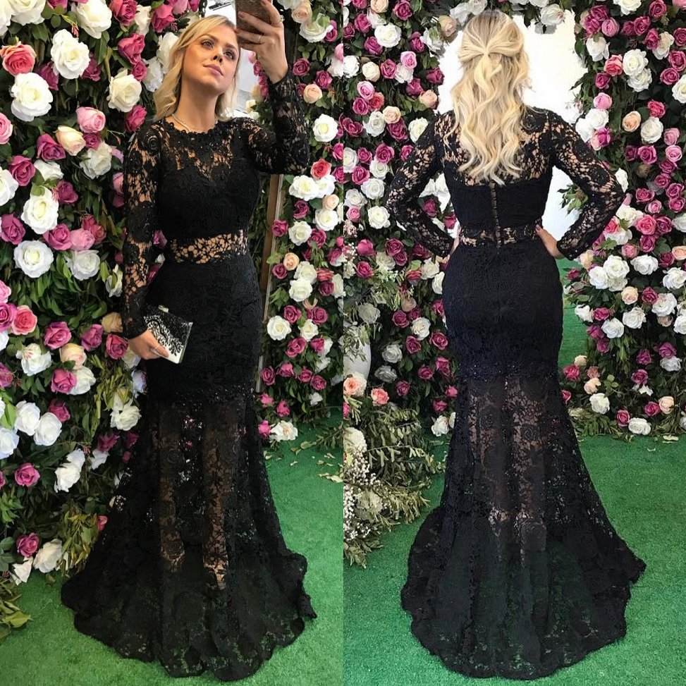 Gorgeous Black Mermaid Lace Prom Dresses With Detachable Skirt Long Sleeves Evening Gowns Sheer Neck Vestidos De Fiesta Beaded Formal Dress, Blue
Gorgeous Black Mermaid Lace Prom Dresses With Detachable Skirt Long Sleeves Evening Gowns Sheer Neck Vestidos De Fiesta Beaded Formal Dress, Blue