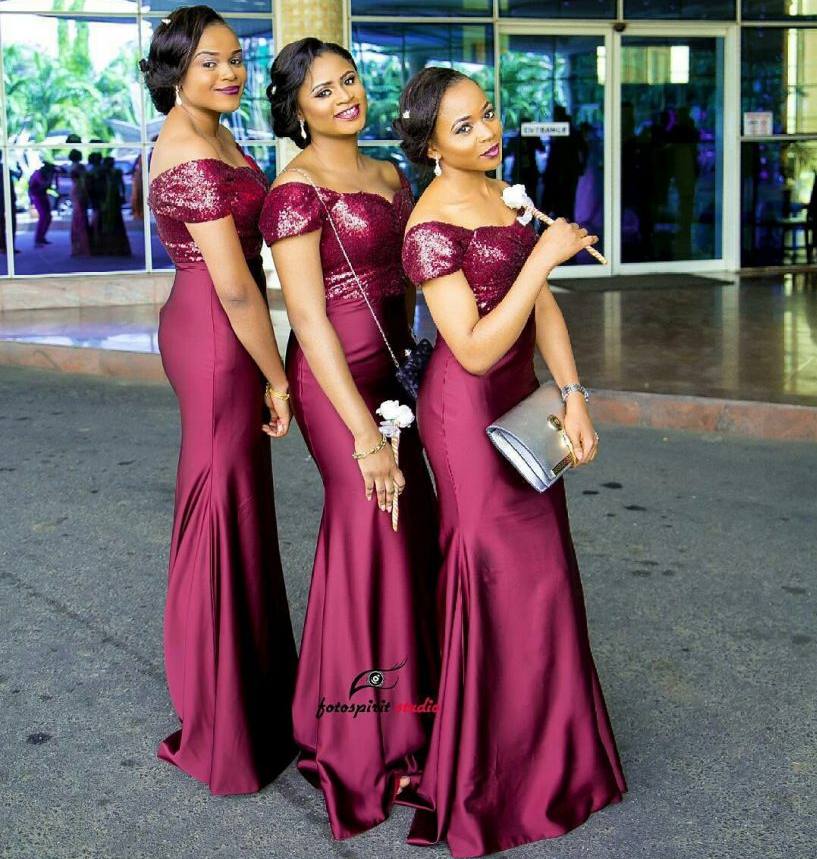 Cheap Burgundy Mermaid Bridesmaids Dresses Sweetheart Neck Sequined Wedding Guest Dress Floor Length Satin Maid Of Honor Gowns
Cheap Burgundy Mermaid Bridesmaids Dresses Sweetheart Neck Sequined Wedding Guest Dress Floor Length Satin Maid Of Honor Gowns