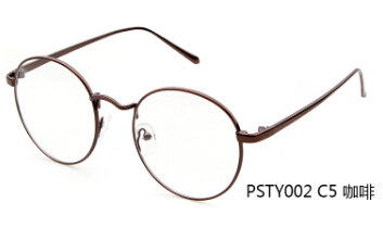 Korean Glasses Frame Retro Full Rim Gold Eyeglass Frame Vintage Spectacles Round Computer Glasses Unisex NO Degrees