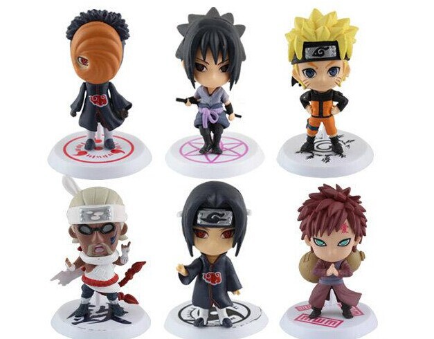 naruto 6pcs Q Edition Naruto Anime Action Figures Collection PVC Naruto Figures Model toy Set Action Figure Toys free shipping от DHgate WW
