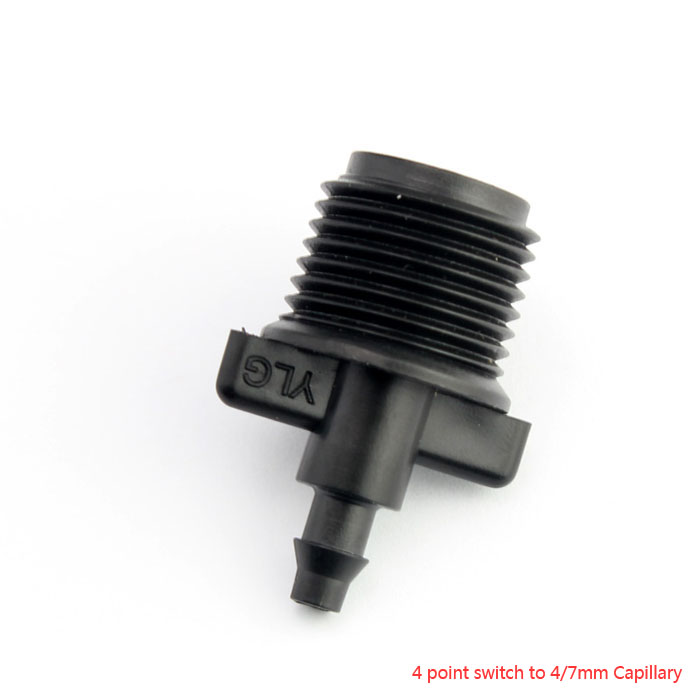 male connector garden water connector lawn greenhouse Capillary Micro sprinkler drip irrigation diy watering tool part