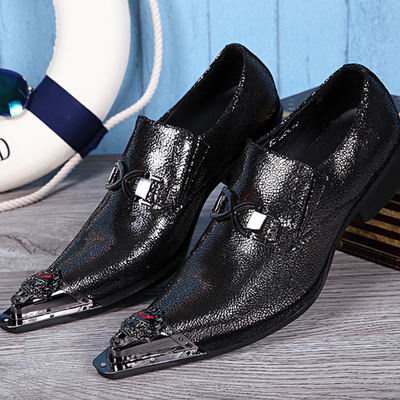 Hot Selling Mens Business Leisure Black Leather Shoes Designer Metal Toe Charm Slip On Leather Shoes For Mens Playing Shoes
Hot Selling Mens Business Leisure Black Leather Shoes Designer Metal Toe Charm Slip On Leather Shoes For Mens Playing Shoes