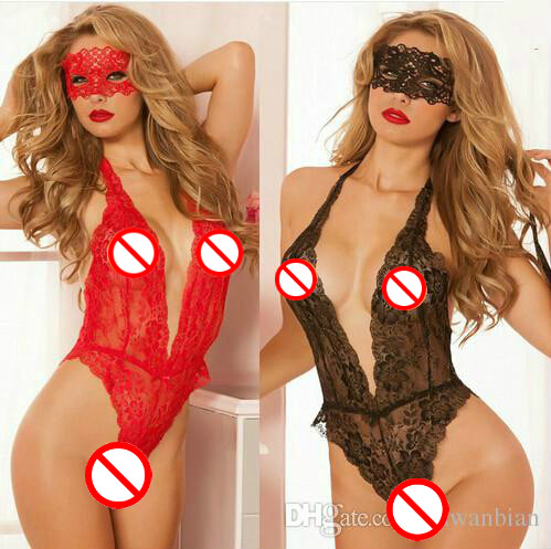 New Women lace Lingerie hot babysuit sexy teddy underwear Perspective deep v neck halter sexy costumes free shipping, Black without goggles
New Women lace Lingerie hot babysuit sexy teddy underwear Perspective deep v neck halter sexy costumes free shipping, Black without goggles