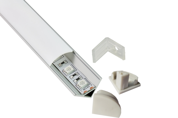 10X0.5M/lot AL6063 anodizing 60 corner LED aluminum profile and v type led channel for cabinet led strip smd5050,5630,3528