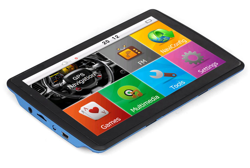 7 inch Car GPS Navigation Bluetooth Handsfree Call AVIN Truck Navigator HD Touch Screen 800*480 MP4 FM 8GB 3D Maps