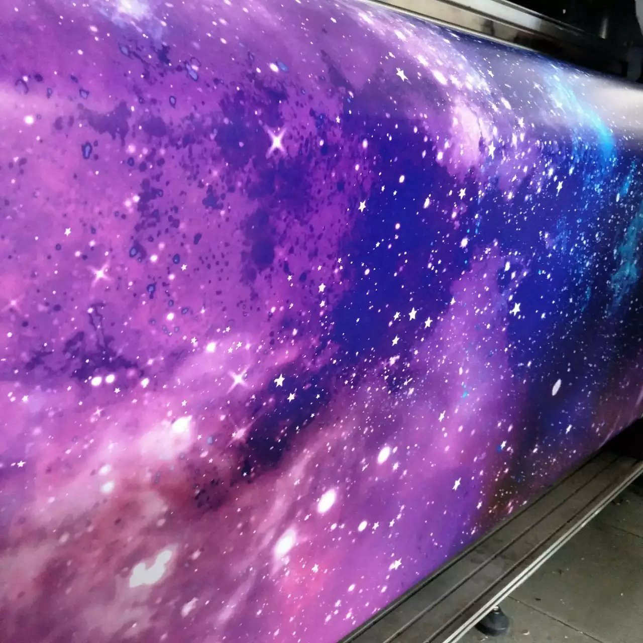 Hot ! Galaxy Vinyl Wrap Stickerbomb Starry sky Vinyl Car Wrap Film sticker bomb decal with air bubble free graphic foil 1.52X30M/Roll 5x98ft