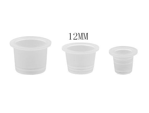 Wholesale 1000Pcs/lot 12MM medium size tattoo ink cup tattoo cap for complete tattoo kit tattoo machine needle free shipping