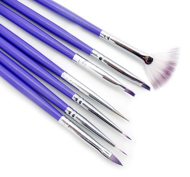 7pcs Nail Art Design Pen Painting Dotting Acrylic Nail Brush Kit Professional Nail Polish Brush Set White and Purple Color, Yellow
7pcs Nail Art Design Pen Painting Dotting Acrylic Nail Brush Kit Professional Nail Polish Brush Set White and Purple Color, Yellow