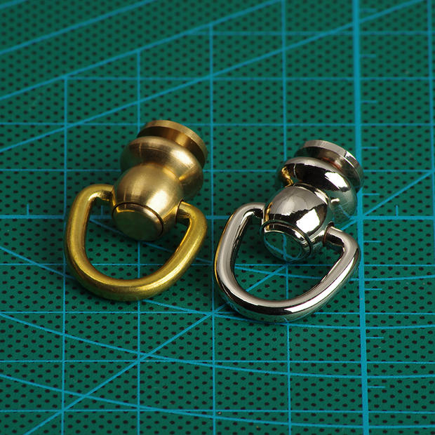 6 pieces brass swivels ring lock buckle handmade D ring bag luggage accessories bag hanger diy hardware part