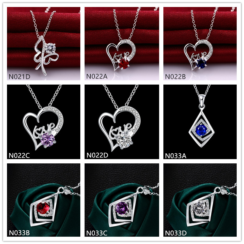 Best gift fashion women's gemstone 925 silver Necklace Pendant 10 pieces a lot mixed style,cheap sterling silver Pendant Necklaces EMN20
Best gift fashion women's gemstone 925 silver Necklace Pendant 10 pieces a lot mixed style,cheap sterling silver Pendant Necklaces EMN20