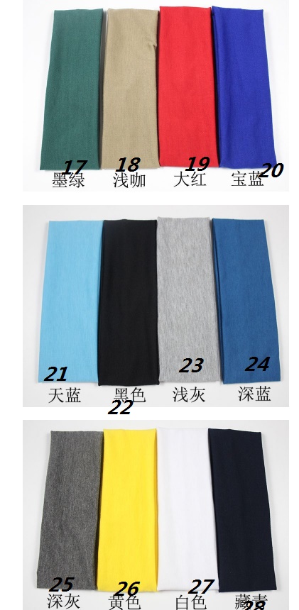 Cotton headband kids baby infant soft solid headbands hairbands hair accessories