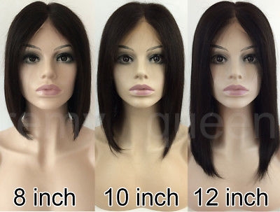 8inch bob short Human Hair Wig for black women bobby blunt cut straight full lace front wigs diva1 - view 8