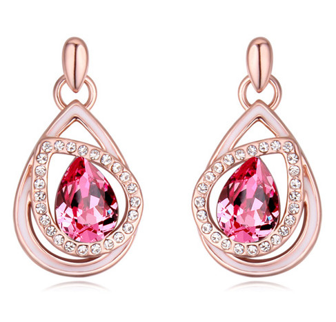 Luxury Women Earrings Fashion Water Drop Style Quality Austrian Crystal 18K Gold Plated Drop Earrings Jewelry
Luxury Women Earrings Fashion Water Drop Style Quality Austrian Crystal 18K Gold Plated Drop Earrings Jewelry