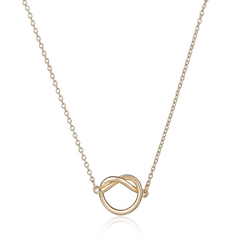 Hot Selling New Maxi Colar Simple Love Heart Knot Pendant Couple Jewelry 18 K Gold And Silver Plated Women Link Chain For Your Angel
Hot Selling New Maxi Colar Simple Love Heart Knot Pendant Couple Jewelry 18 K Gold And Silver Plated Women Link Chain For Your Angel
