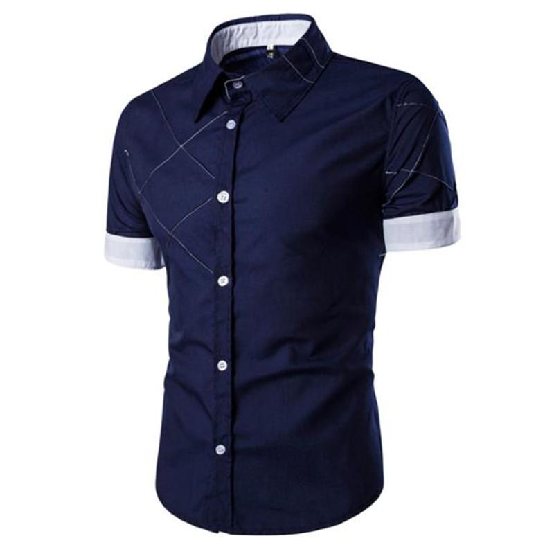 Wholesale- Fashion Spring Summer Men's short sleeve summer shirt contracted joker comfortable breathable men shirt Male Blusas Outwear, Black
Wholesale- Fashion Spring Summer Men's short sleeve summer shirt contracted joker comfortable breathable men shirt Male Blusas Outwear, Black
