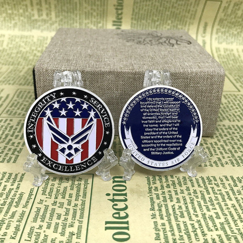 United States Air Force Integrity Service Excellence Oath Of Enlistment Honor Military Soft Enamel Painting Challenge Coin For Sale
United States Air Force Integrity Service Excellence Oath Of Enlistment Honor Military Soft Enamel Painting Challenge Coin For Sale