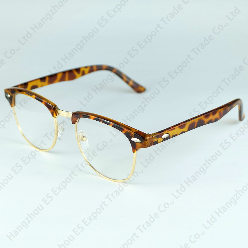The Classical Half Rim Optical Frame Full Metal Frames With Plastic Movie Stars Favorite Fashion Eyewear No Brand Logo Glasses