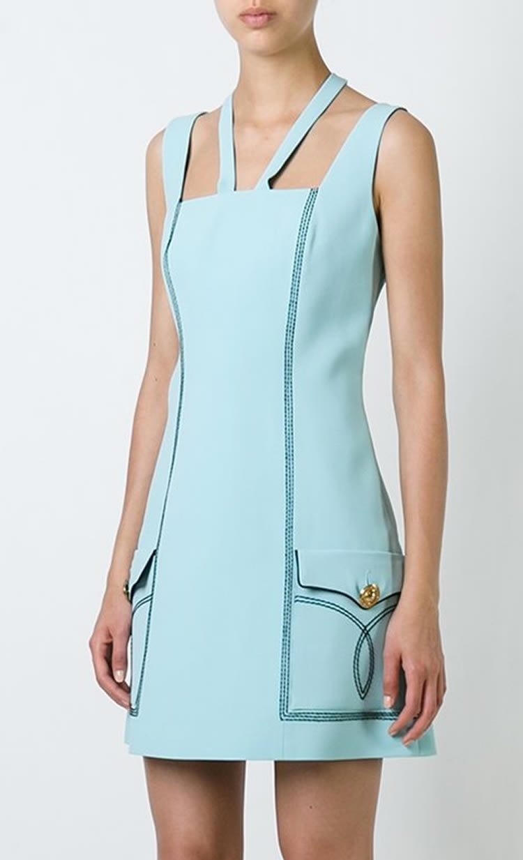 Luxury Women Sexy Halter Neck Dress Square Collar Sleeveless Dresses 094A686, As pictures
Luxury Women Sexy Halter Neck Dress Square Collar Sleeveless Dresses 094A686, As pictures