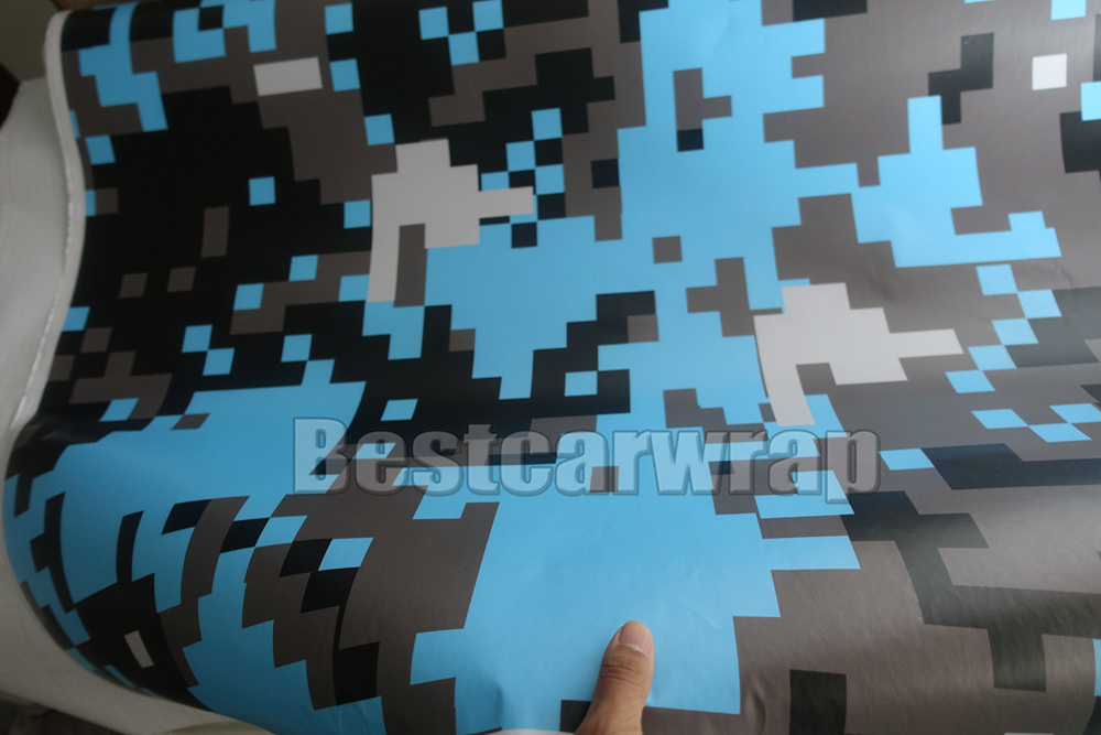 VARIOUS Colors Digital Camo Vinyl Car Wrap With Air release Tiger Camouflage Truck wraps covering styling Foil size 1.52x20m roll 5x67ft