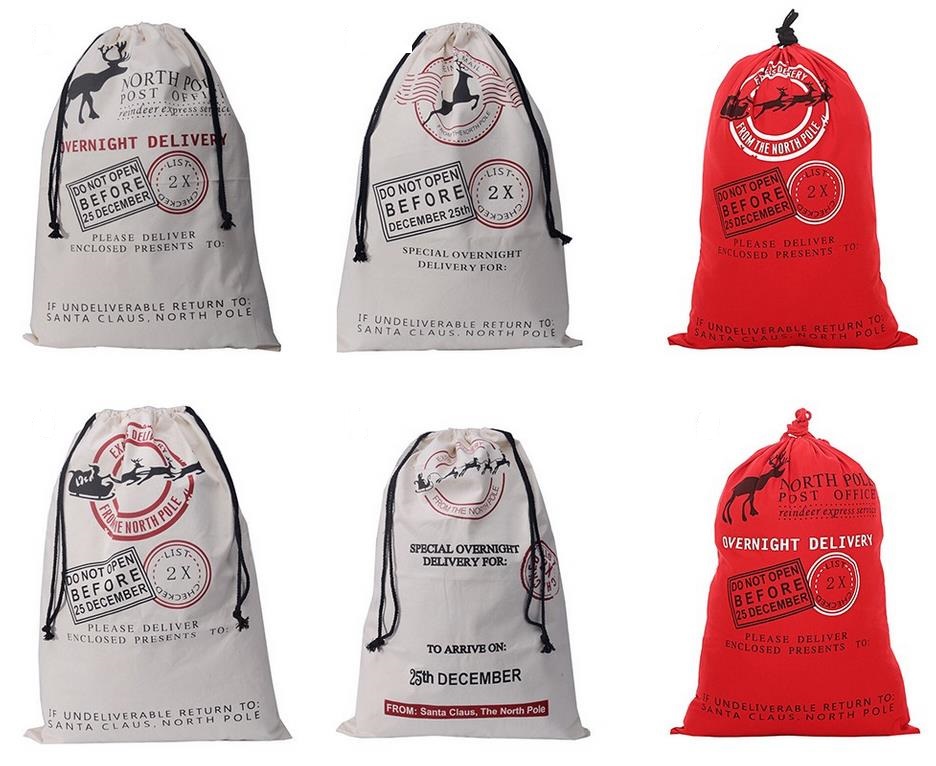 Santa Sack bag Christmas Stocking Jute Gift Bag canvas cotton elk Santa Claus Drawstring Bags pouch XMAS favors candy gifts wrap COS props
Santa Sack bag Christmas Stocking Jute Gift Bag canvas cotton elk Santa Claus Drawstring Bags pouch XMAS favors candy gifts wrap COS props