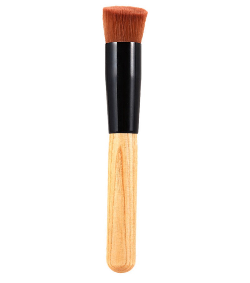 5 pcs cosmetic brush set, Ashtree oblique head brush + toothbrush brush +163 Black Silver Brown Brush + fan + puff DHL free shipping