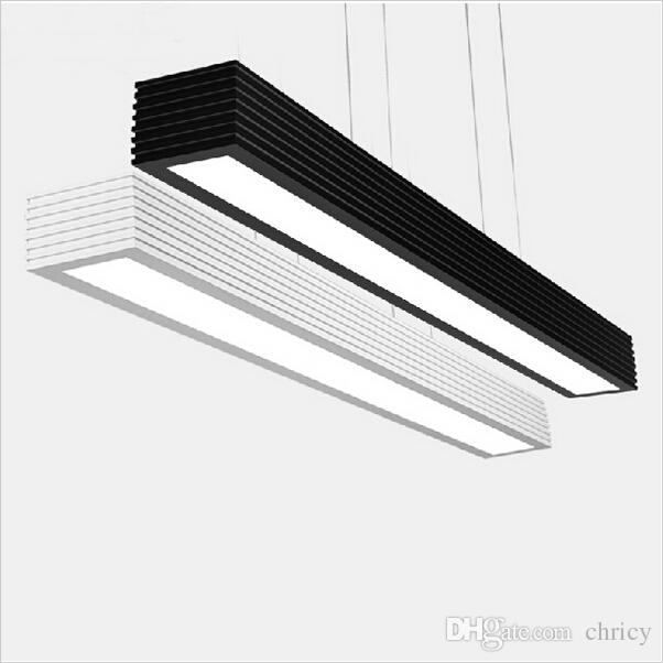 Modern Led Pendant Lights Square Office Suspended Hanging Light Fixture for Office Classroom Living Room Bedroom