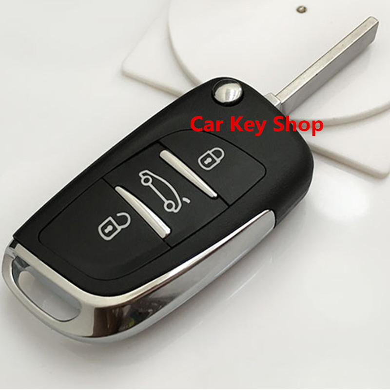 DS NEW Modified Flip Remote Key Shell FOR Citroen c-triomphe C-QUATRE C5 C4L 3 button without Groove, Black 
DS NEW Modified Flip Remote Key Shell FOR Citroen c-triomphe C-QUATRE C5 C4L 3 button without Groove, Black