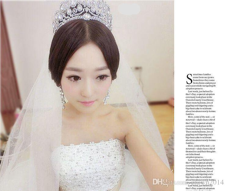 Sparkly Beaded Crystals Wedding Crowns Headpieces Bridal Crystal Crown Headband Hair Accessories Party Wedding Tiara