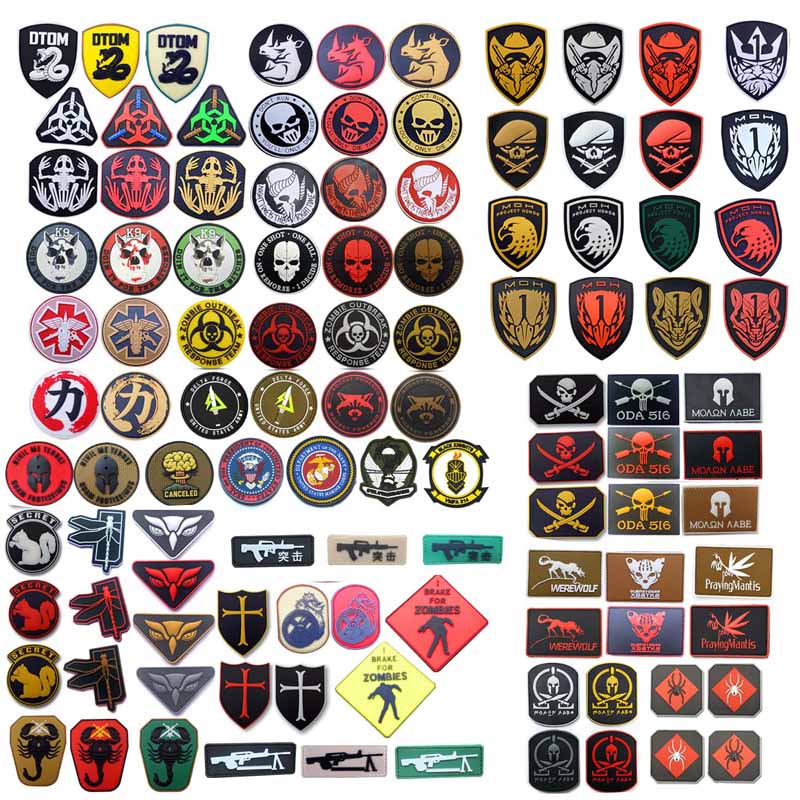 Tactical PVC Patch Outdoor Tactical Rubber Patches Plastic Badges Armband Stickers HOOK and LOOP Fastener Multi Style NO14-508, Multi-color
Tactical PVC Patch Outdoor Tactical Rubber Patches Plastic Badges Armband Stickers HOOK and LOOP Fastener Multi Style NO14-508, Multi-color