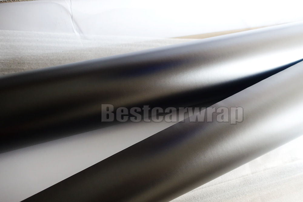 Anthracite Matte Metallic Vinyl Wrap With Air Bubble Free Dark Grey Gunmetal Matt Chrome metallic Vehicle Wrapping size 1.52x20m / 5x66ft