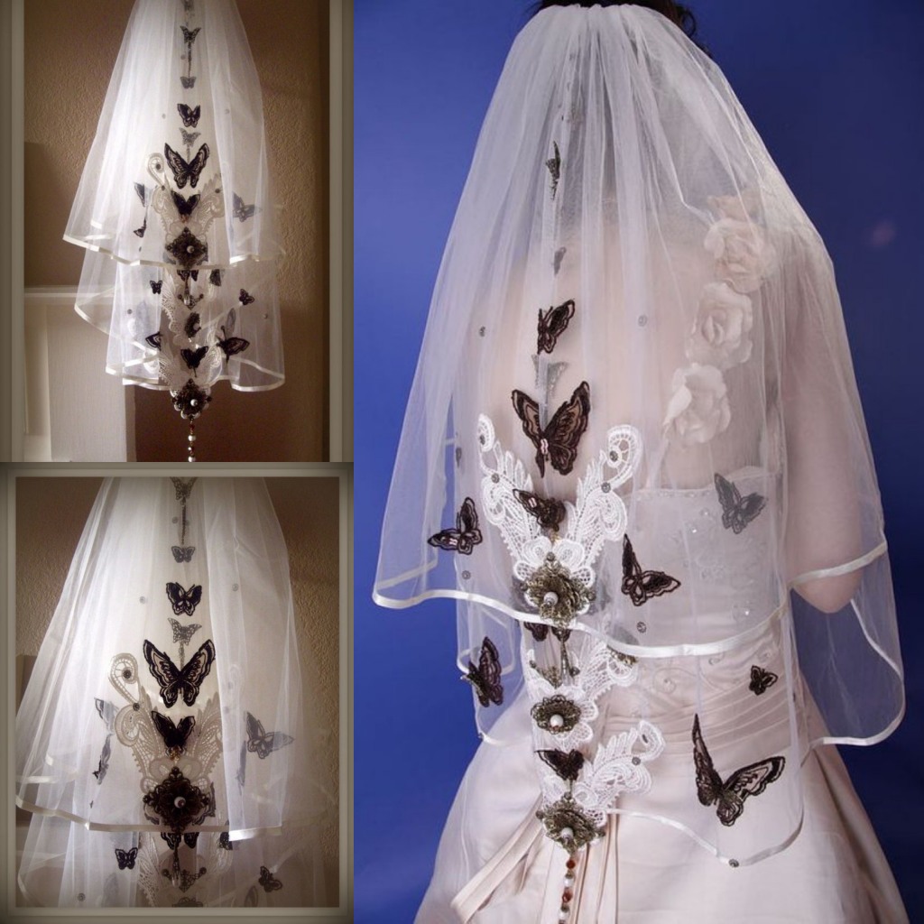 Short Two Layers Wedding Veils With Butterfly Appliques Soft Tulle Elbow Length Bridal Accessories Custom Made Veil For Wedding With Comb, White
Short Two Layers Wedding Veils With Butterfly Appliques Soft Tulle Elbow Length Bridal Accessories Custom Made Veil For Wedding With Comb, White