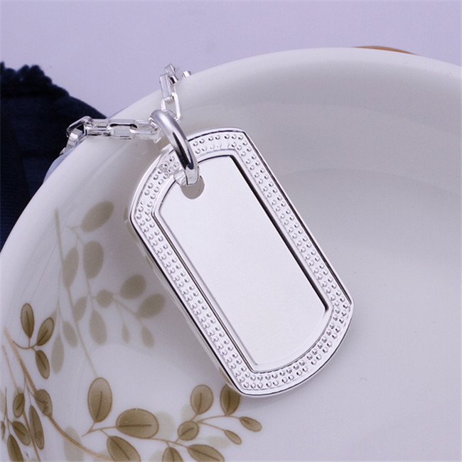 Hot sale Medals necklace sterling silver plated necklace STSN272,wholesale fashion 925 silver pendant necklace factory sale free shipping