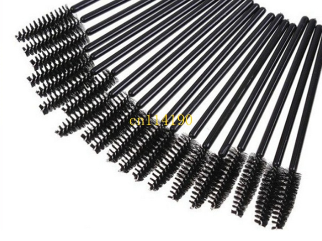 100pcs/lot Free Shipping Cheap Disposable Eyelash Mini Brush Mascara Wands Applicator Spoolers Makeup Cosmetic Eyelash Brush