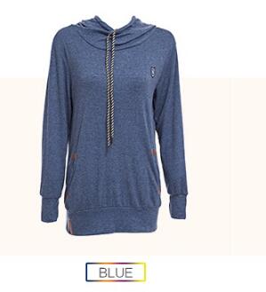 Women Hoodies Sweatshirt Casual Hooded Long Sleeve Pocket Design Embroidered Hoodie For Women Sudaderas Mujer