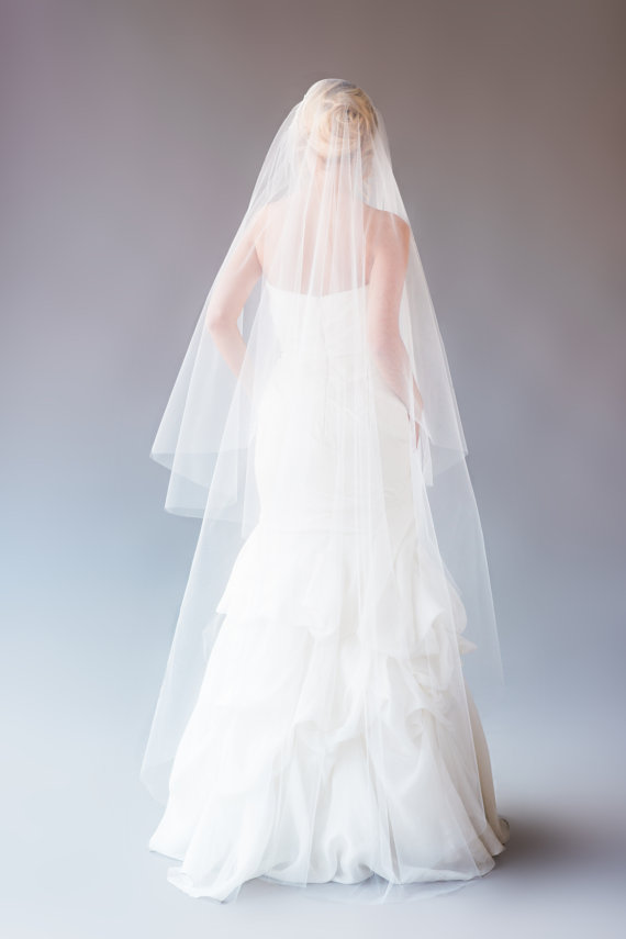 New Quality Best Sale Romantic wedding veil two Layer Cut Edge appliques Bridal Veils Celebrity Wedding Dress Bridal Accessories for wedding