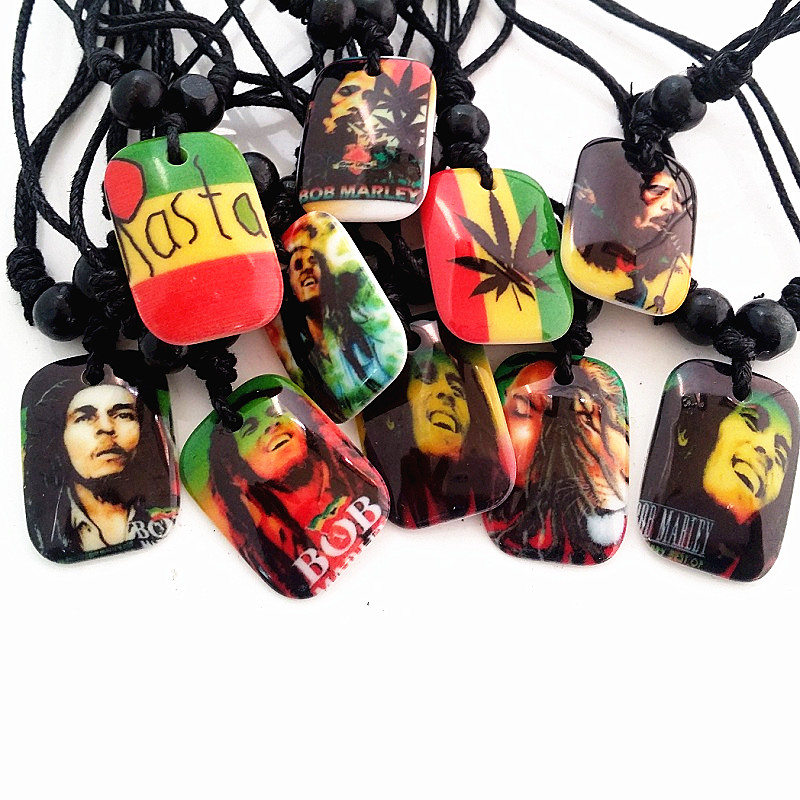 wholesale 50pcs mix designs Bob Marley Rasta Jamaica Reggae resin pendant rope chain Necklaces brand new, Silver
wholesale 50pcs mix designs Bob Marley Rasta Jamaica Reggae resin pendant rope chain Necklaces brand new, Silver
