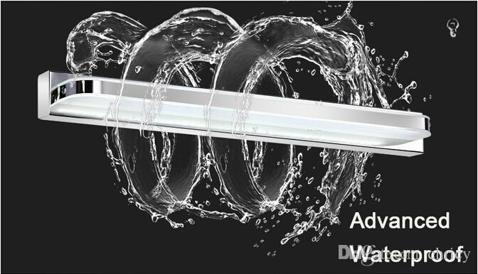 Acrylic Bathroom LED Mirror Light SMD5050 Mini Style waterproof LED wall sconces front light Stainless steel vanity led light
