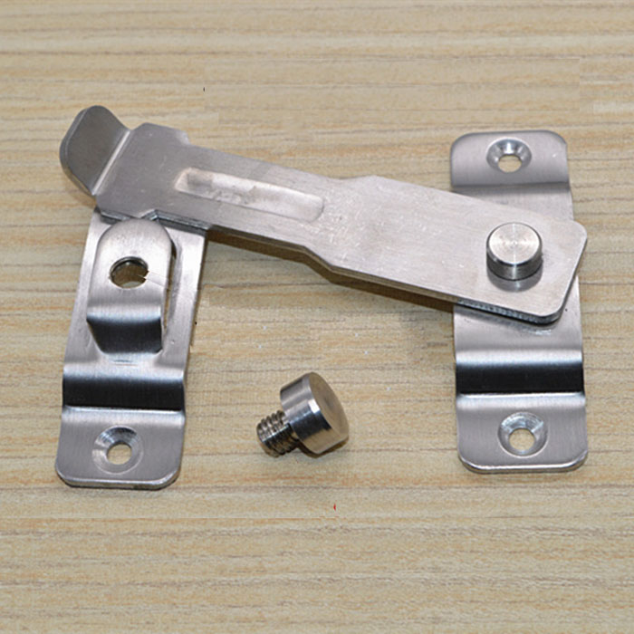 Stainless Steel Spring Door Bolt Wooden Plastic Steel Window Lock Buckle Furniture Cabinet Latch DIY Household Hardware Part
