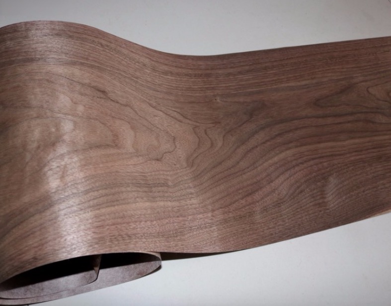 2PCS/LOT L:2.5Meters Width:18cm Thickness:0.2mm Home decorative Black Walnut Veneer Natural Wood Veneer Furniture Edge Strip