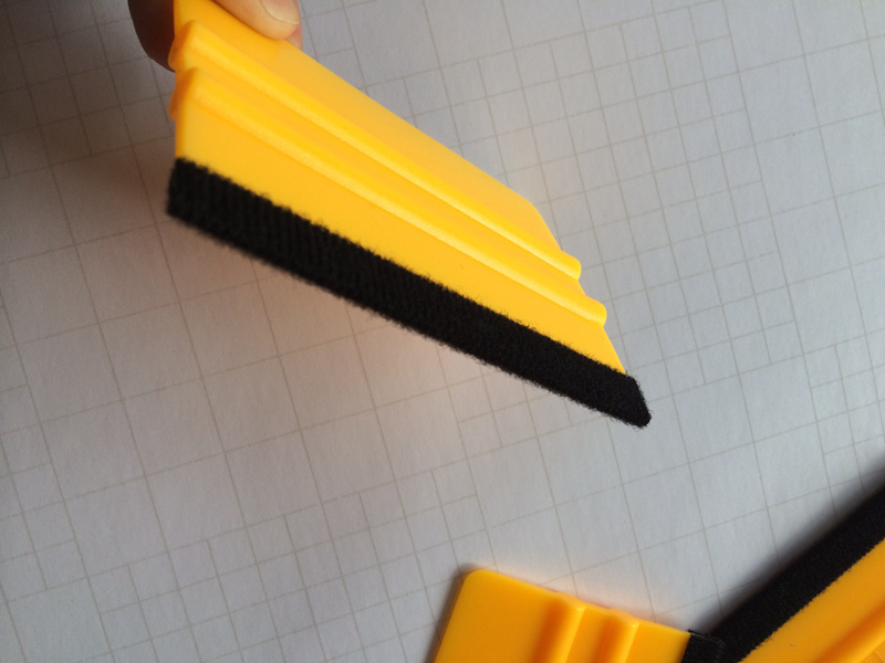 Pro Yellow Felt Squeegee Vehicle Window Vinyl Film Car Wrap Applicator Tools Scraper 100pcs/Lots Free shipping